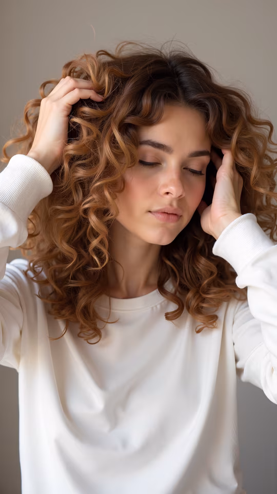 Curly Hair Portrait
