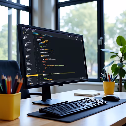 Desk Setup with Code