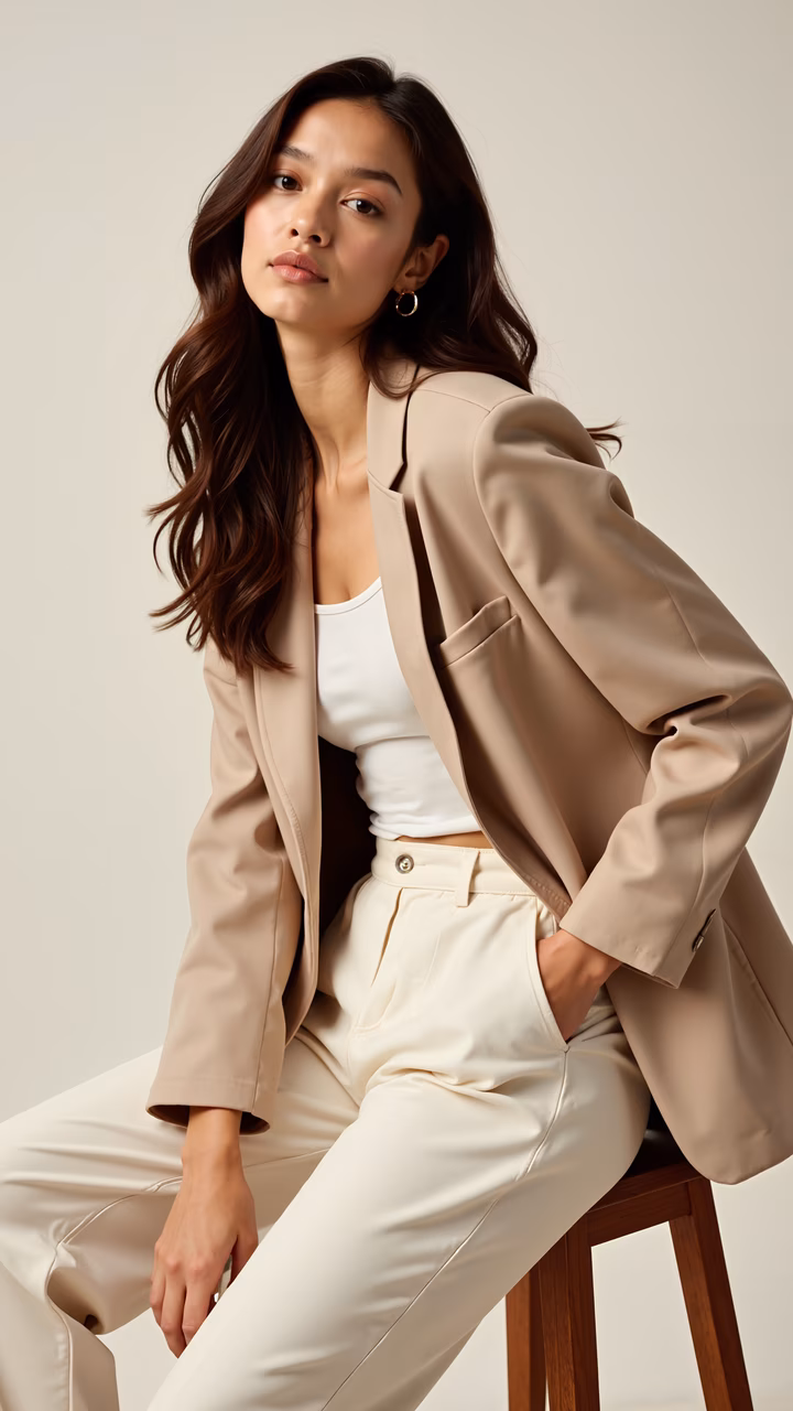 Minimalist elegance in neutral tones.