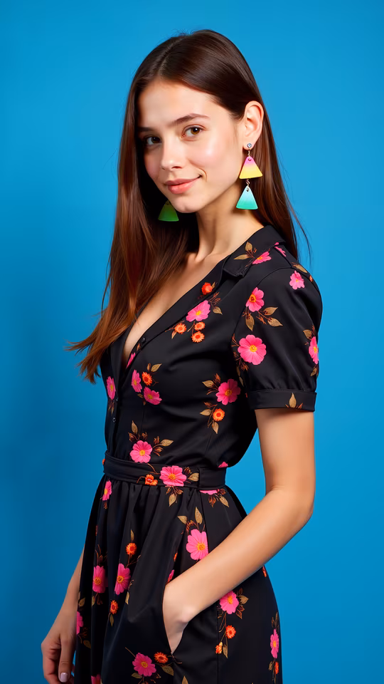 Floral Dress Portrait