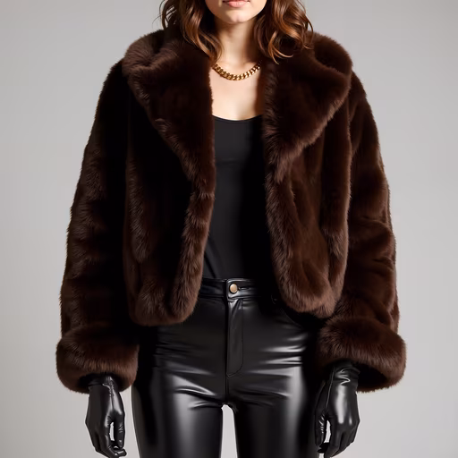 Fur Coat Fashion Illustration
