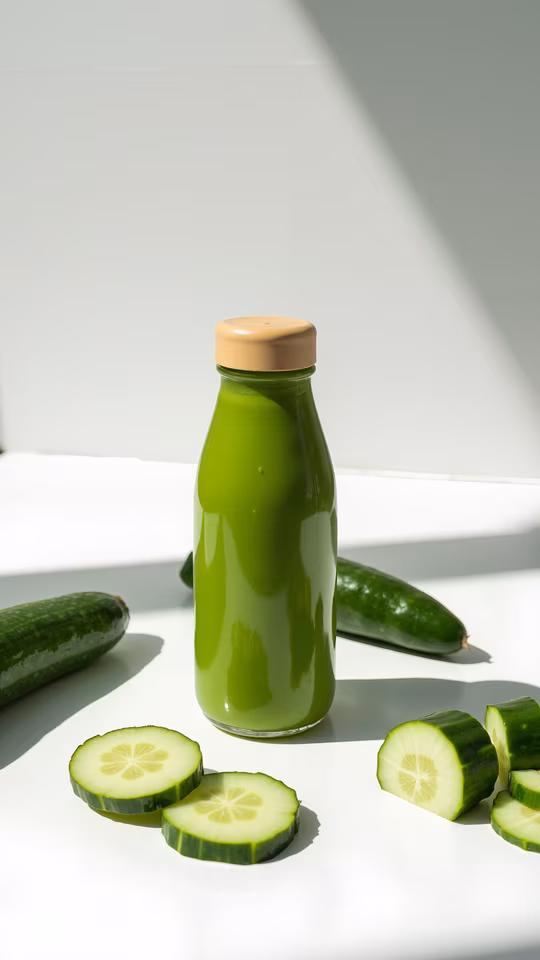 Green Juice and Cucumber