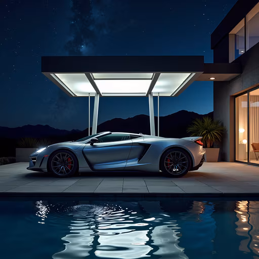 Luxury Car at Night