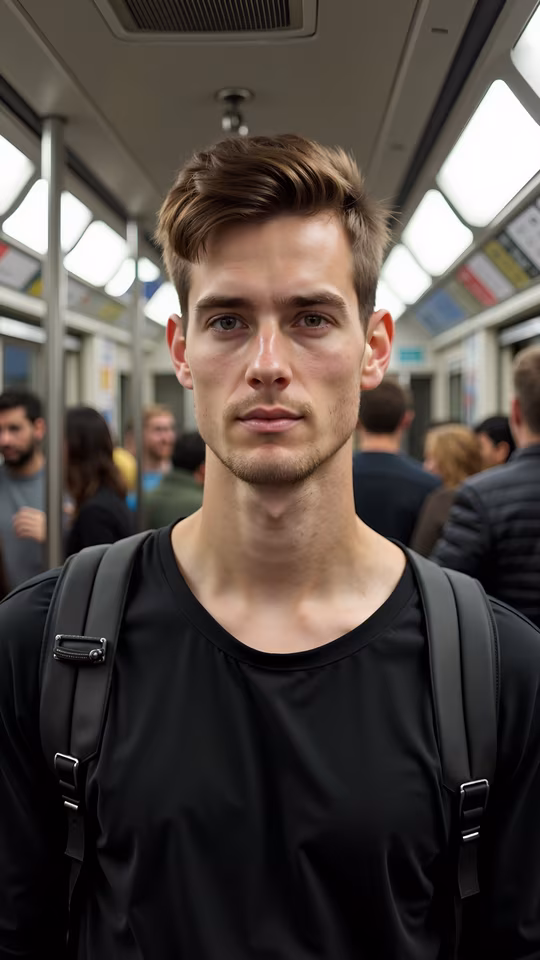 Man on Subway