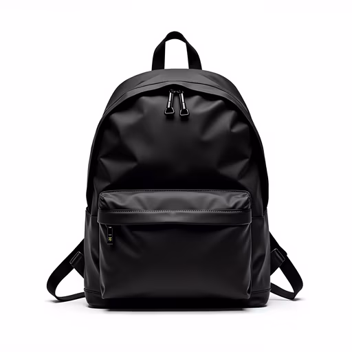 Minimalist Black Backpack