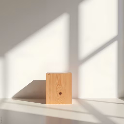 Minimalist Wooden Cube