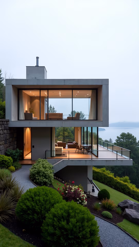 Modern House with Panoramic Views