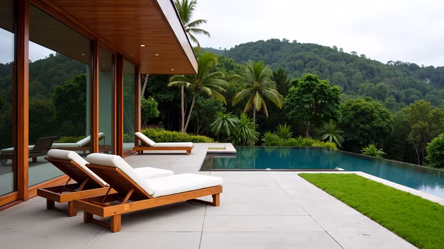 Modern Poolside Retreat