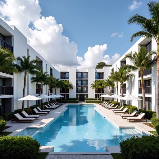 Modern Resort Poolside