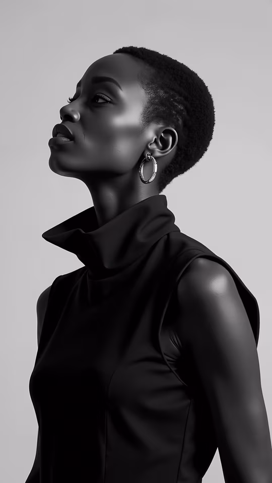 Monochrome Fashion Illustration