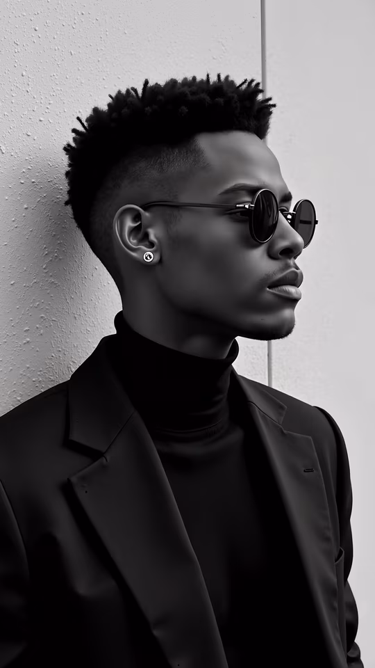 Monochrome Fashion Portrait