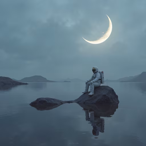 Moonlit Astronaut