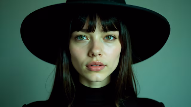 Mysterious Hat Portrait
