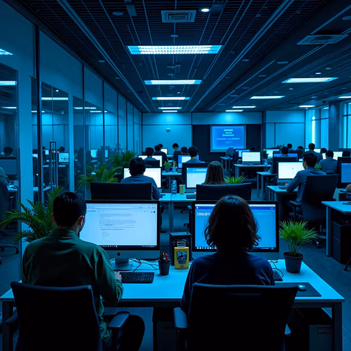 Office Night Scene