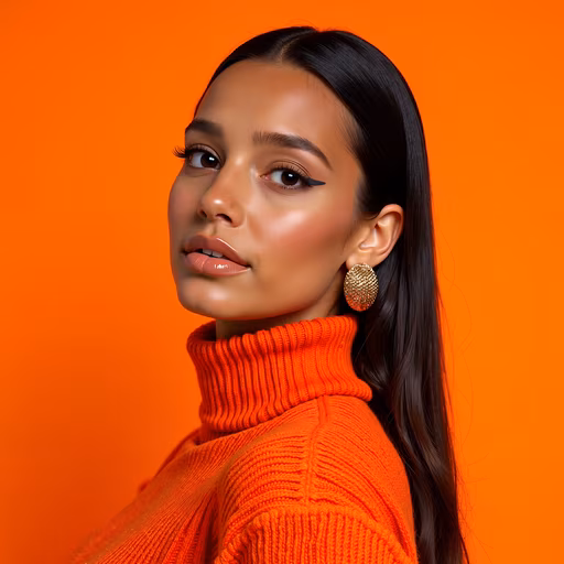 Orange Fashion Portrait