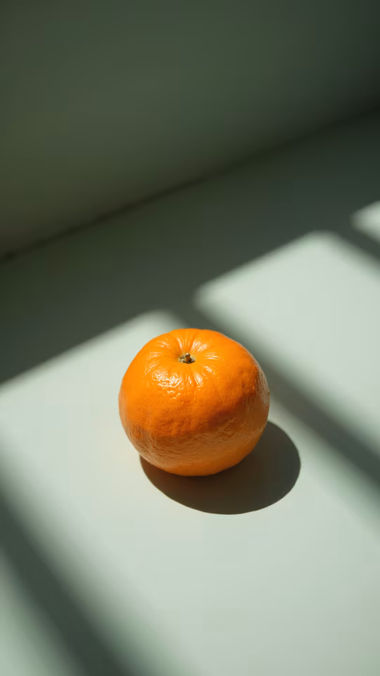 Orange on Green