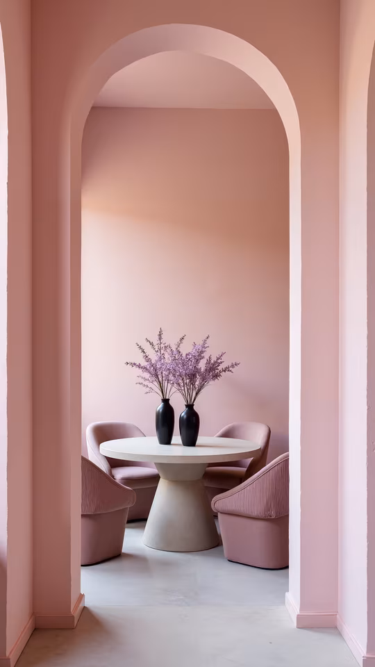 Pink Archway Interior