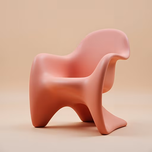 Pink Chair Illustration