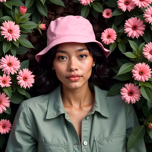 Pink Hat Portrait