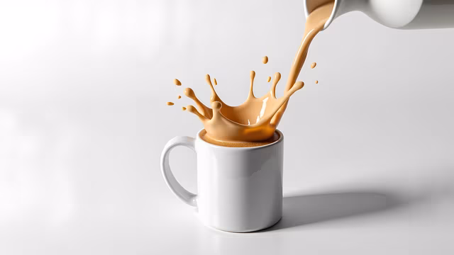 Pouring Coffee Splash
