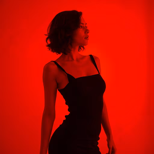 Red Mood Portrait