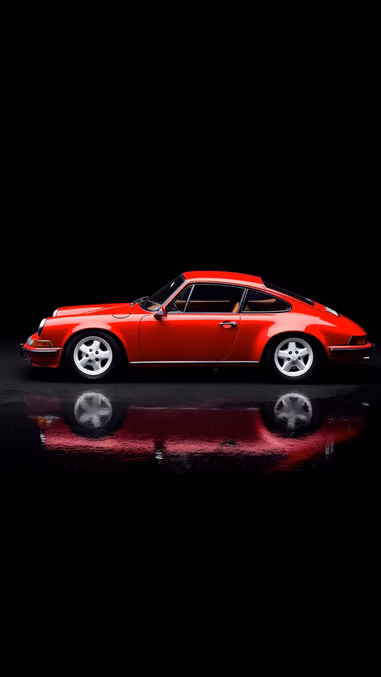 Red Porsche Reflection