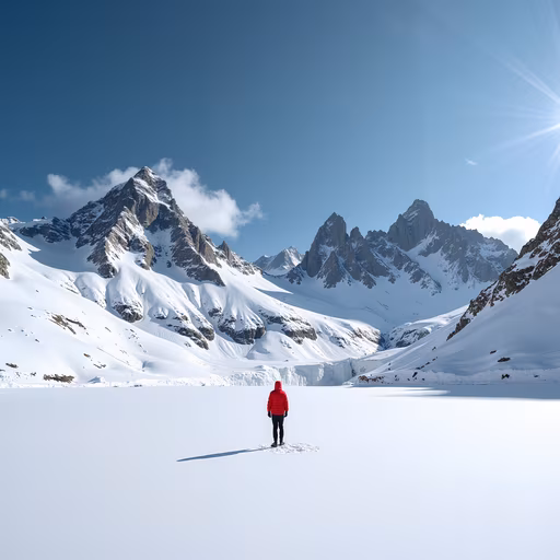 Snowy Mountain Solitude