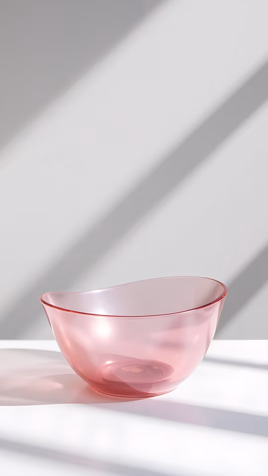 Translucent Pink Bowl