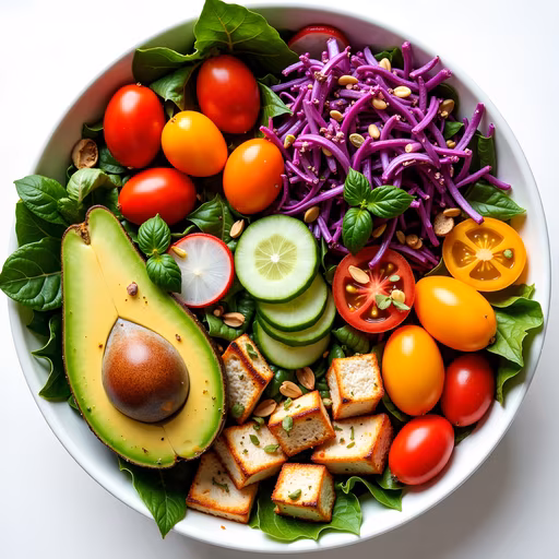 Vibrant Salad Illustration