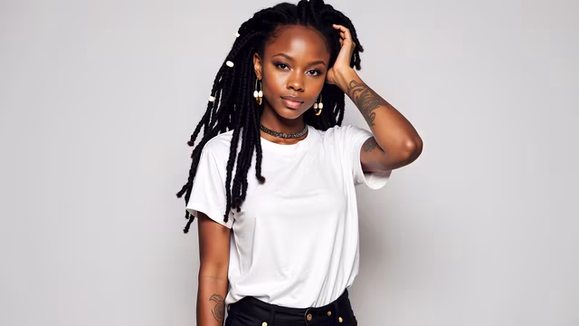 Woman with Braids