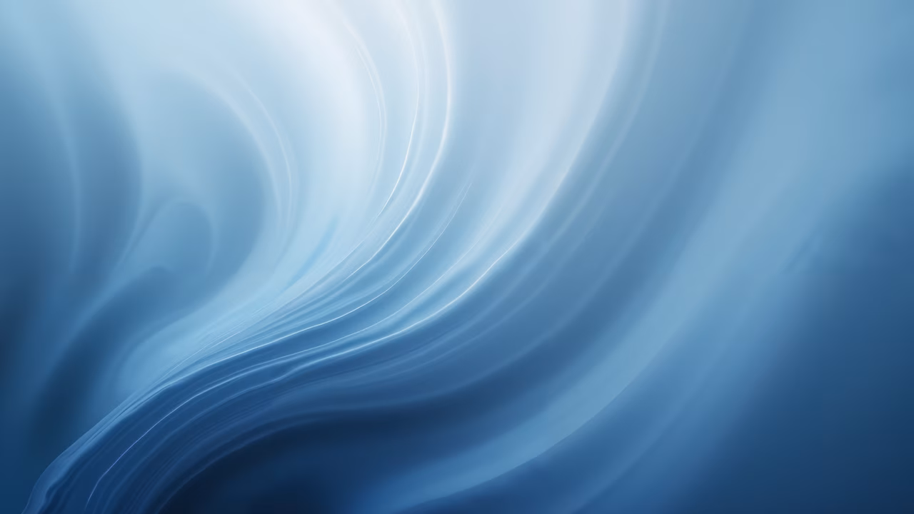 Abstract blue swirls creating a serene and elegant atmosphere.