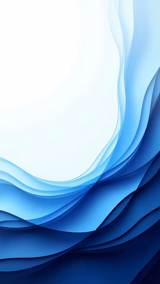 Abstract Blue Waves Illustration
