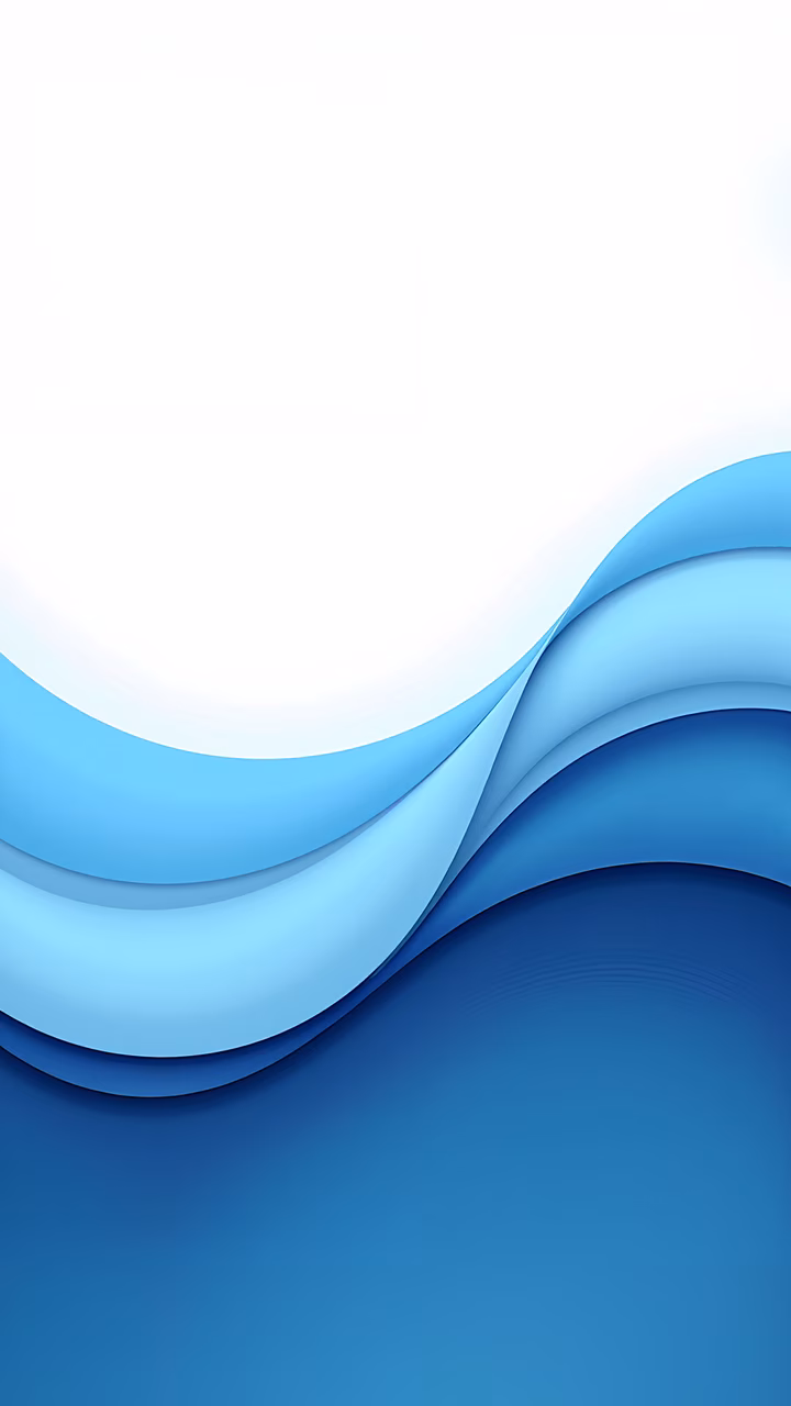 Smooth blue waves in an abstract, serene illustration.