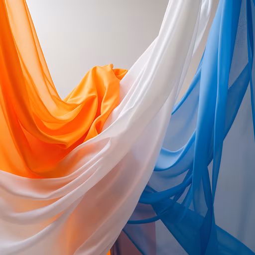 Abstract Silk Drapes