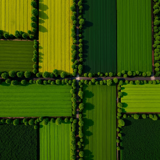 Aerial Landscape - Green Fields