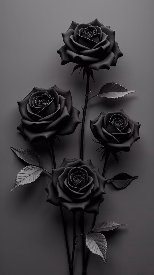 Black Roses Illustration
