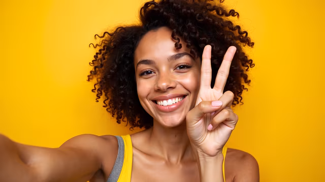 Bright Yellow Selfie