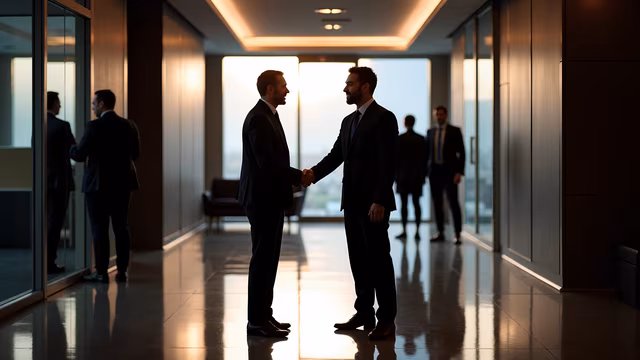 Business Handshake Silhouette
