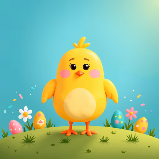 Cartoon Easter Chick