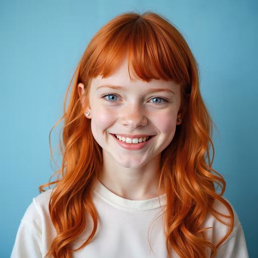 Cheerful Redhead Portrait