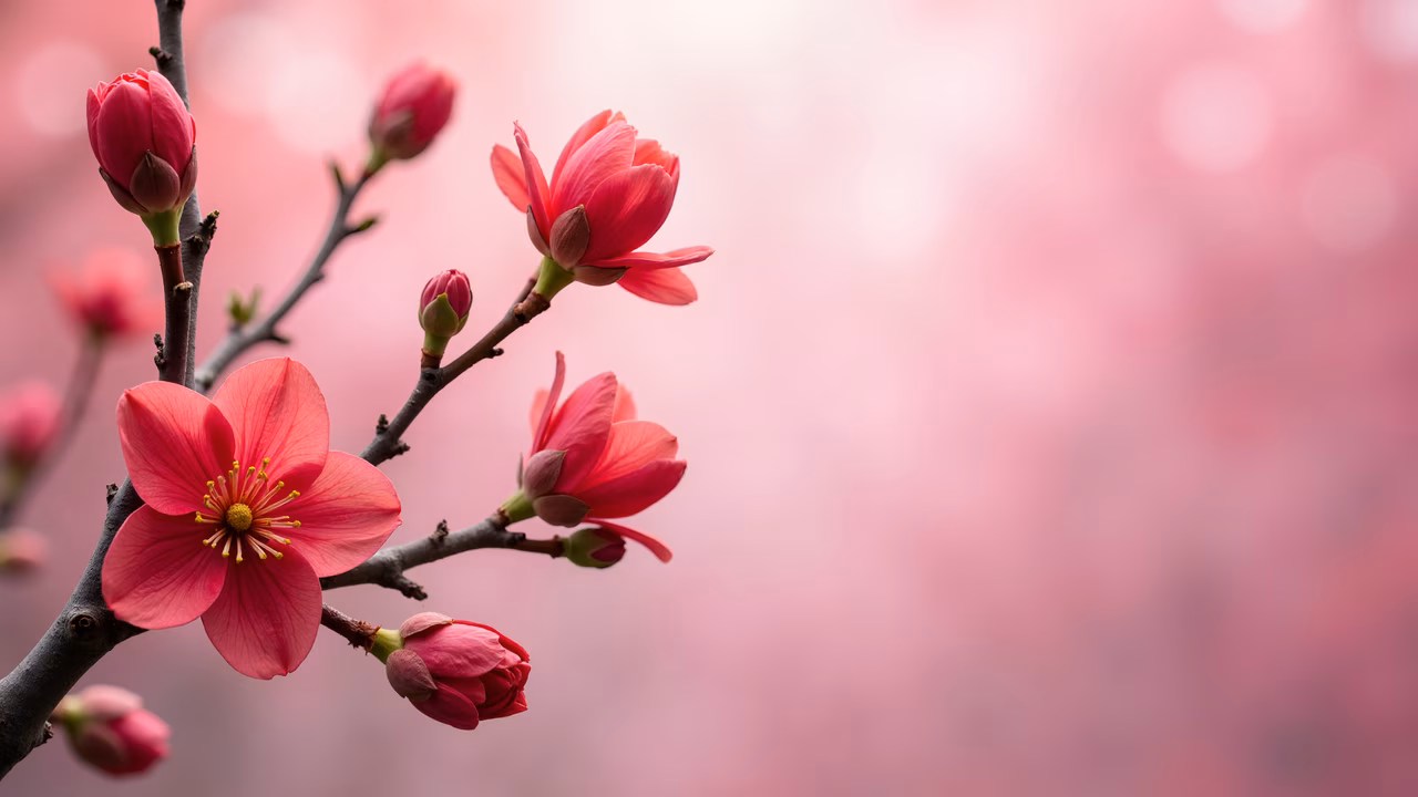 Vibrant cherry blossoms in full bloom, capturing nature's serene beauty.