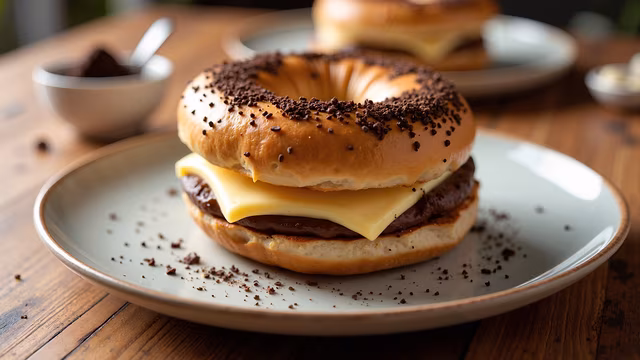Chocolate Bagel Sandwich