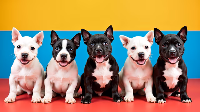 Colorful Puppies