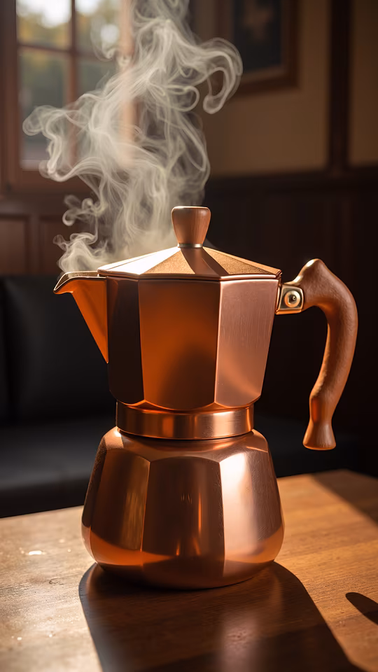 Copper Espresso Maker