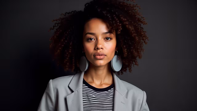 Curly Hair Portrait