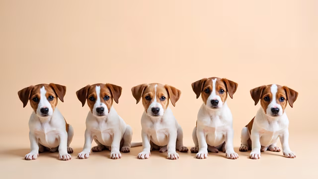 Five Adorable Puppies