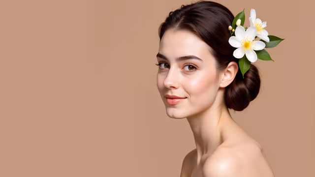 Floral Beauty Portrait
