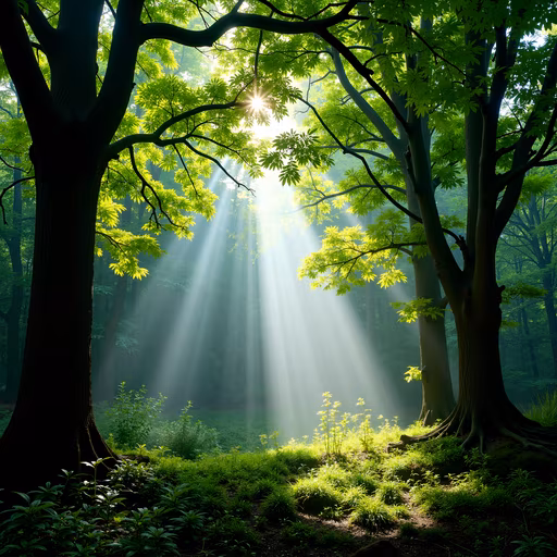 Forest Light Illustration