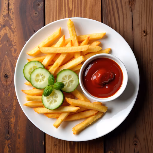French Fries with Ketchup