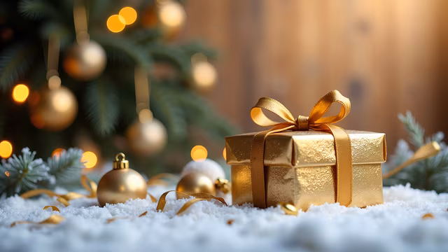 Golden Gift Box